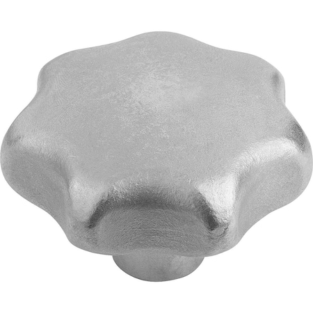Star Grip, Form:E To DIN6336 D=M08, D1=40, H=26, Stainless Steel Blasted